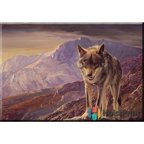 Картина Серый волк, , 168.00 грн., JVV777016, , Картины Животных (Репродукции картин)